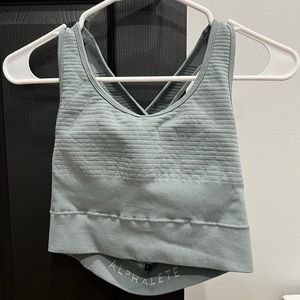 Alphalete sports bra, size medium, gray